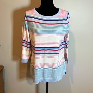 Talbots NWOT light weight pullover sweater, 3/4 sleeves